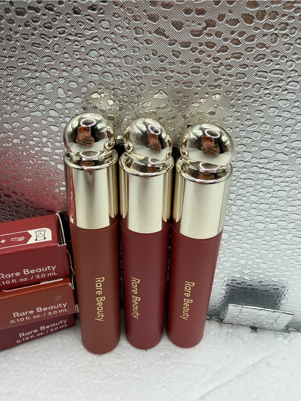 Rare Beauty Soft Pinch Tinted Lip Oils in Deep Red, Rose, Berry- Bundle of 3 - Picture 2 of 5